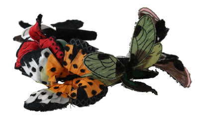 Floral Butterfly Sequin Diadem Tiara Headband