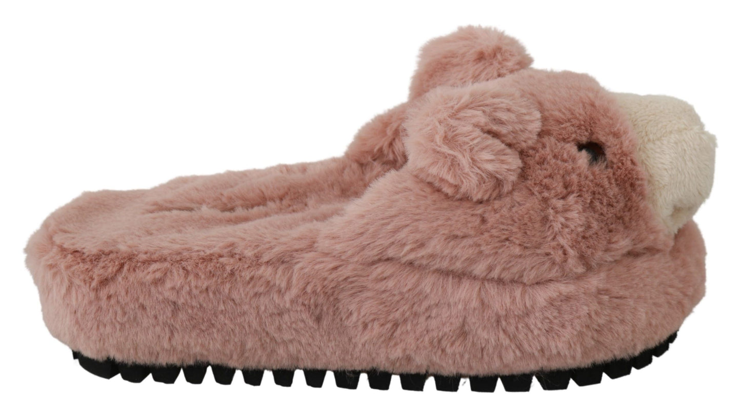Pink Bear House Slippers Sandals Shoes