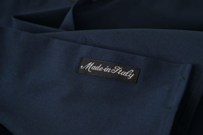 Navy Elegance Cotton Dress Shirt