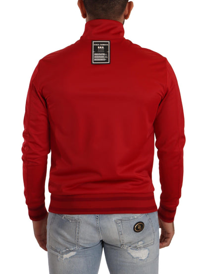 Stunning Zip Sweater Cardigan in Red