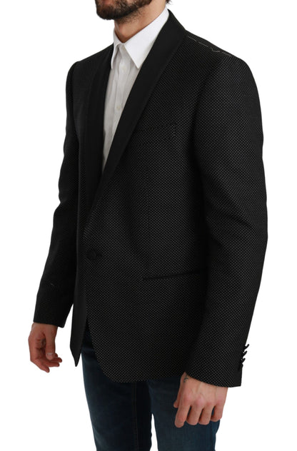 Black Slim Fit Formal Jacket MARTINI Blazer