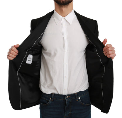 Black Slim Fit Coat Jacket MARTINI Blazer