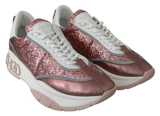 Pink Candyfloss Leather Raine Sneakers