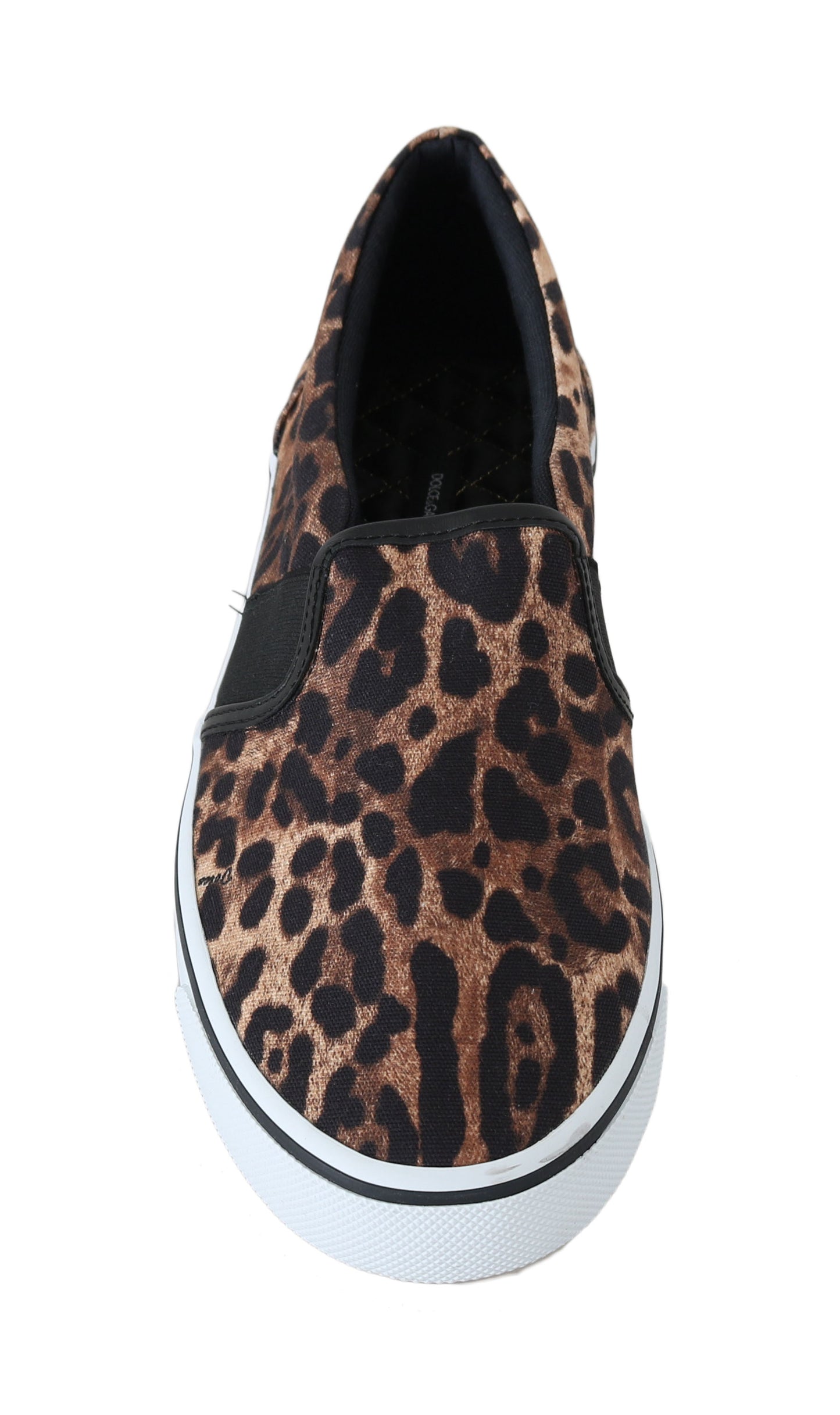 Brown Leopard Canvas Loafers