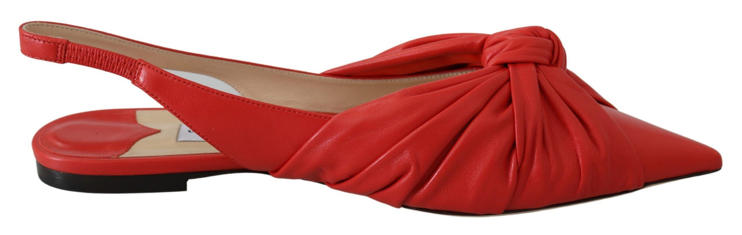 Annabell Flat Nap Chilli Leather Flat Shoes