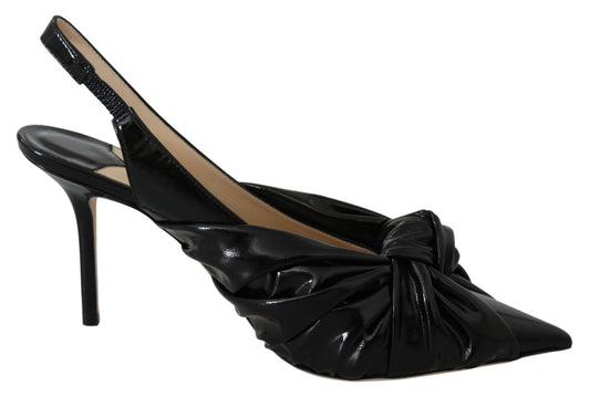 Black Patent Leather Annabell 85 Pumps