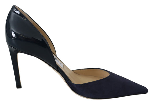 Navy Blue Leather Darylin 85 Pumps Shoes