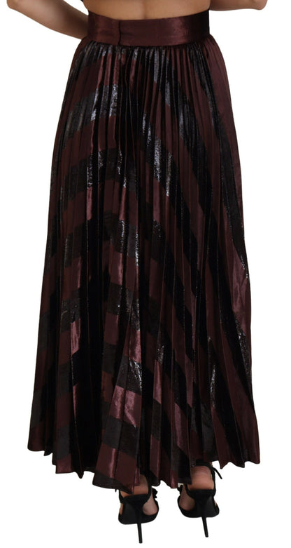 Elegant High Waist A-Line Maxi Skirt