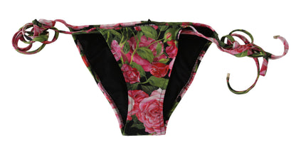 Elegant Rose Pattern Bikini Bottom