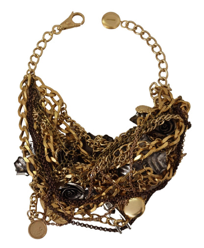 Sicilian Glamour Gold Statement Necklace