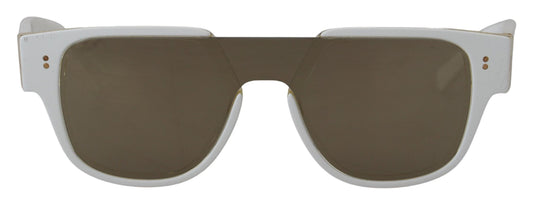 Elegant White Acetate Sunglasses for Women