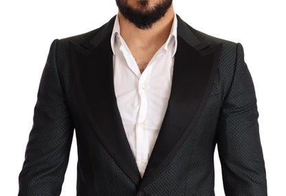 Elegant Patterned Slim Fit Blazer Jacket