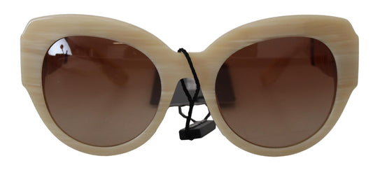 Beige Acetate Full Rim Brown Lense DG4294 Sunglasses