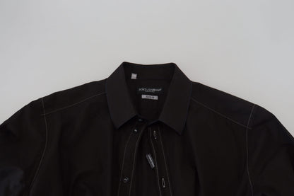 Elegant Black Formal Cotton Shirt