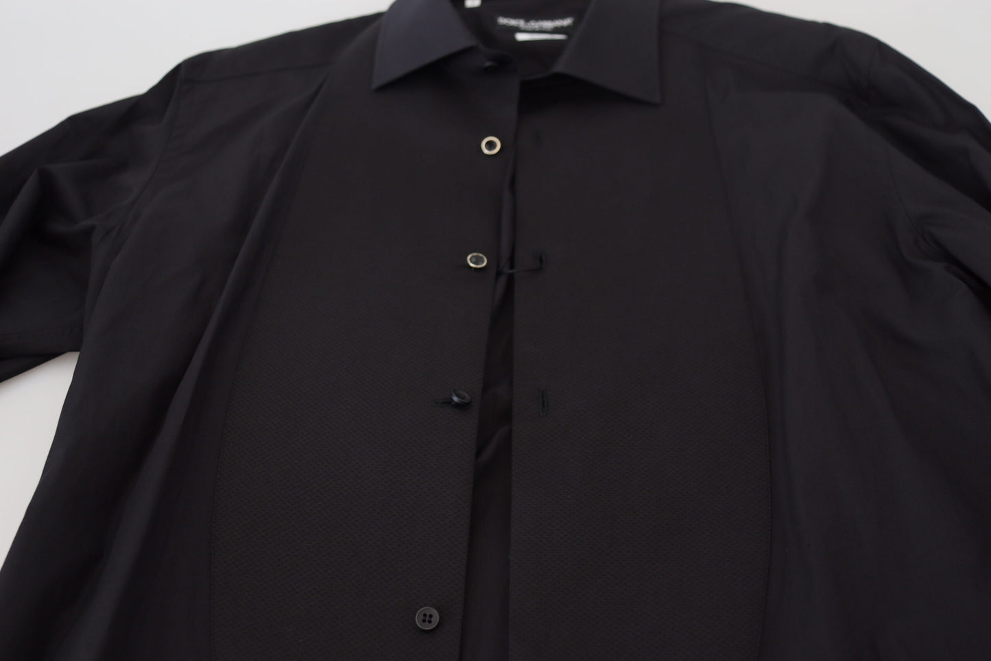 Elegant Black Formal Long Sleeve Shirt
