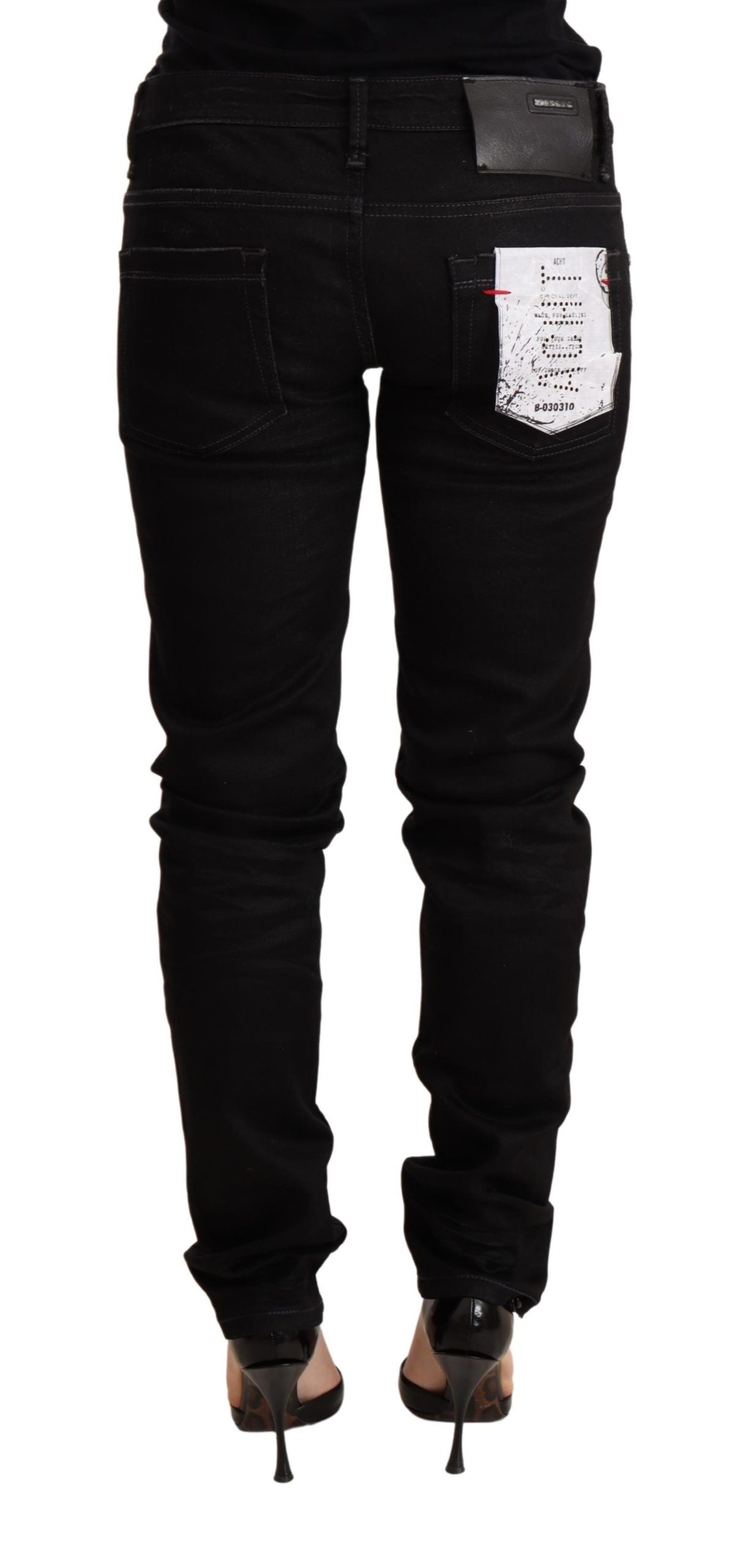Sleek Black Wash Skinny Jeans