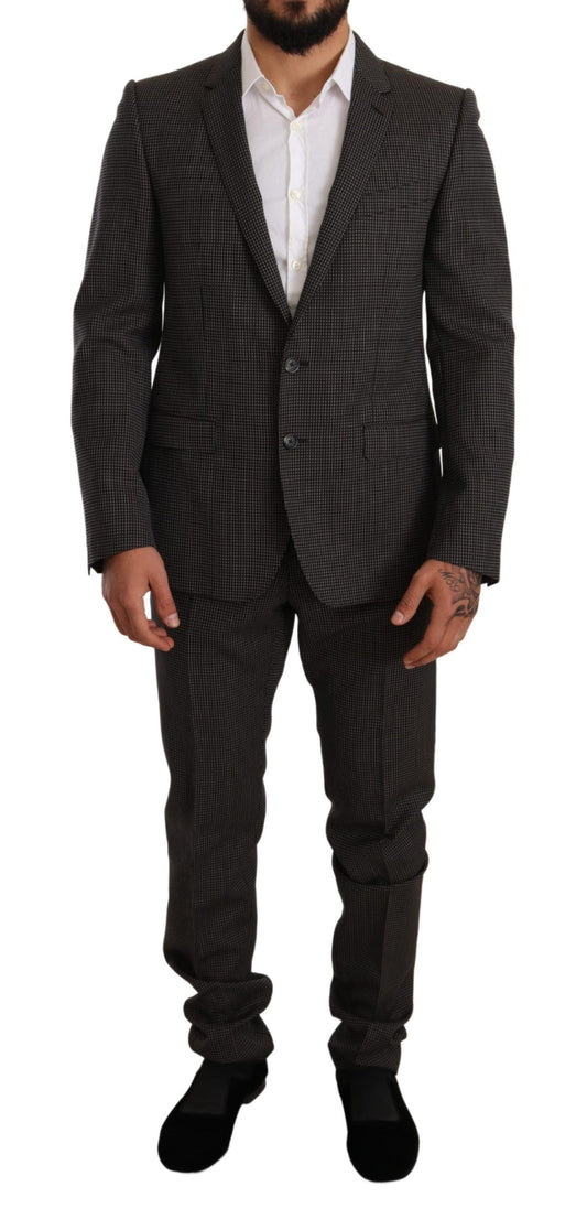 Elegant Gray Martini Woolen Suit Set