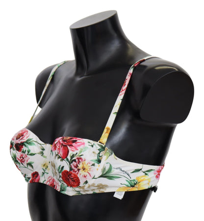 Elegant Floral Bikini Top – Summer Chic