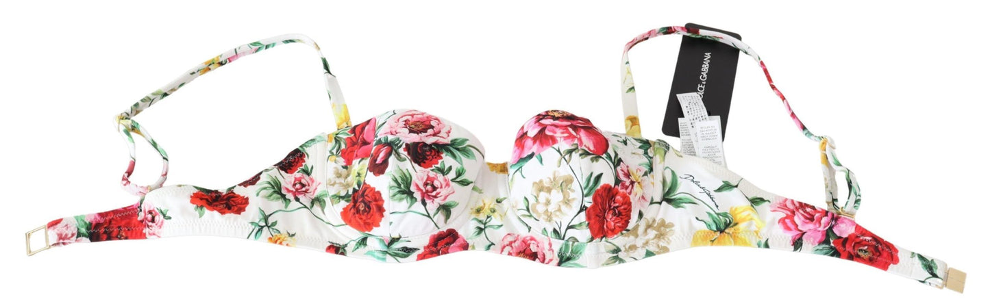 Elegant Floral Bikini Top – Summer Chic