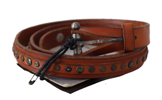 Elegant Leather Waist Belt in Brown