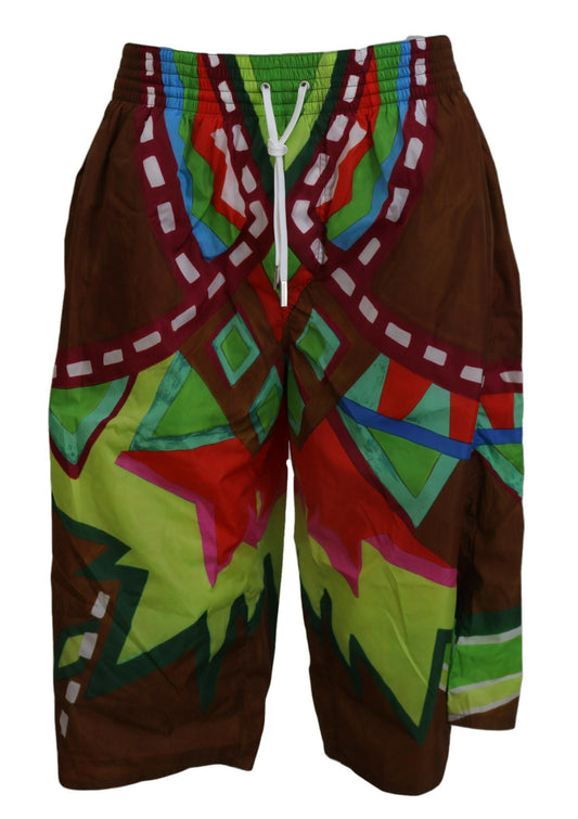 Exclusive Multicolor Printed Swim Shorts