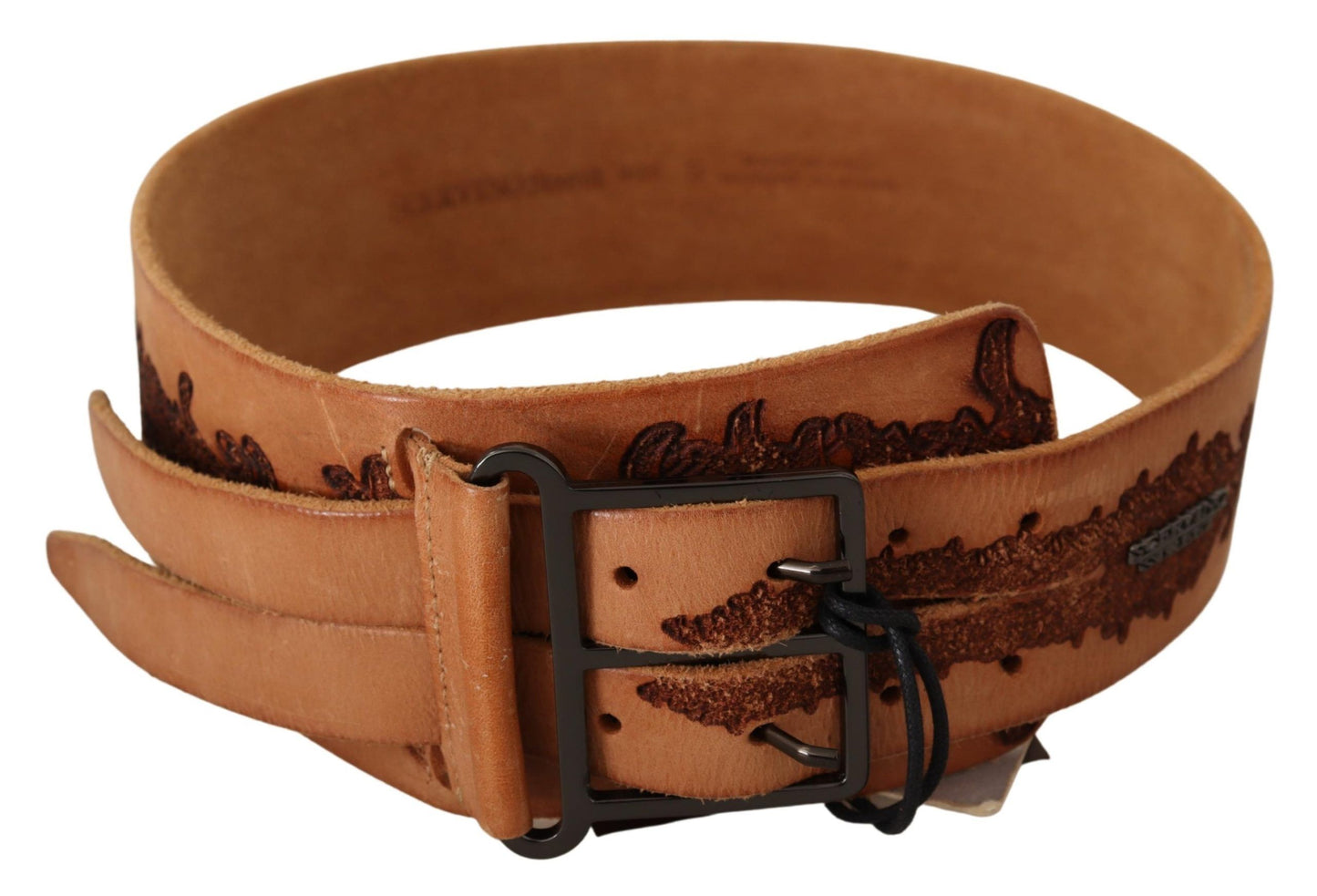 Classy Double Buckle Genuine Leather Belt