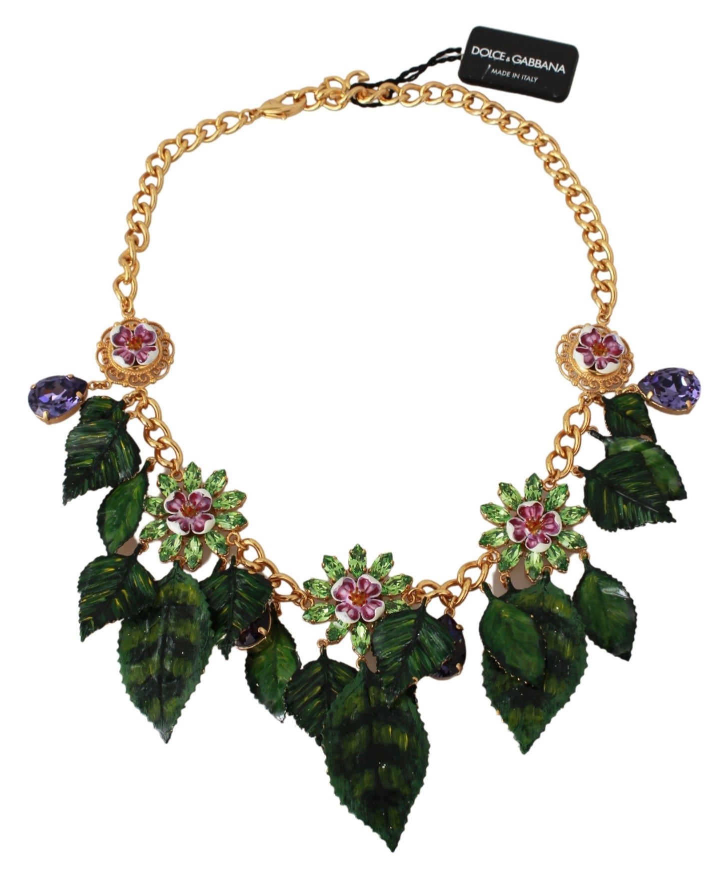 Elegant Floral Sicily Charm Necklace