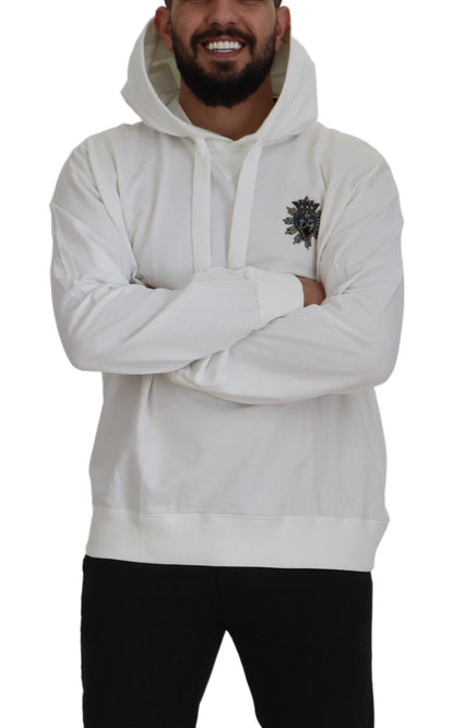 Stunning White Hooded Sweater