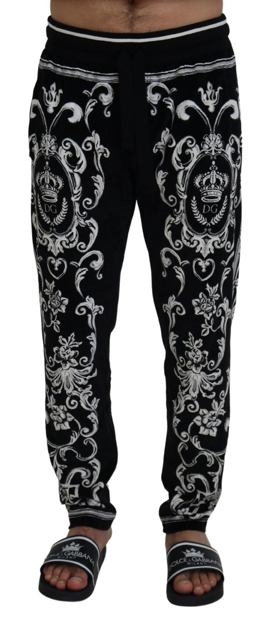 Baroque Patterned Casual Sweatpants