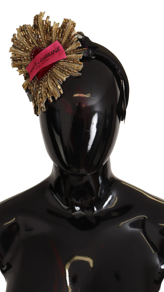 Regal Gold Silk Diadem Headband