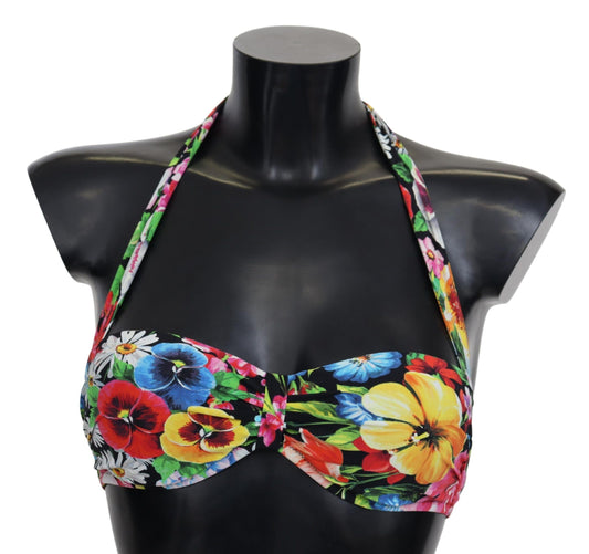 Floral Elegance High-End Bikini Top