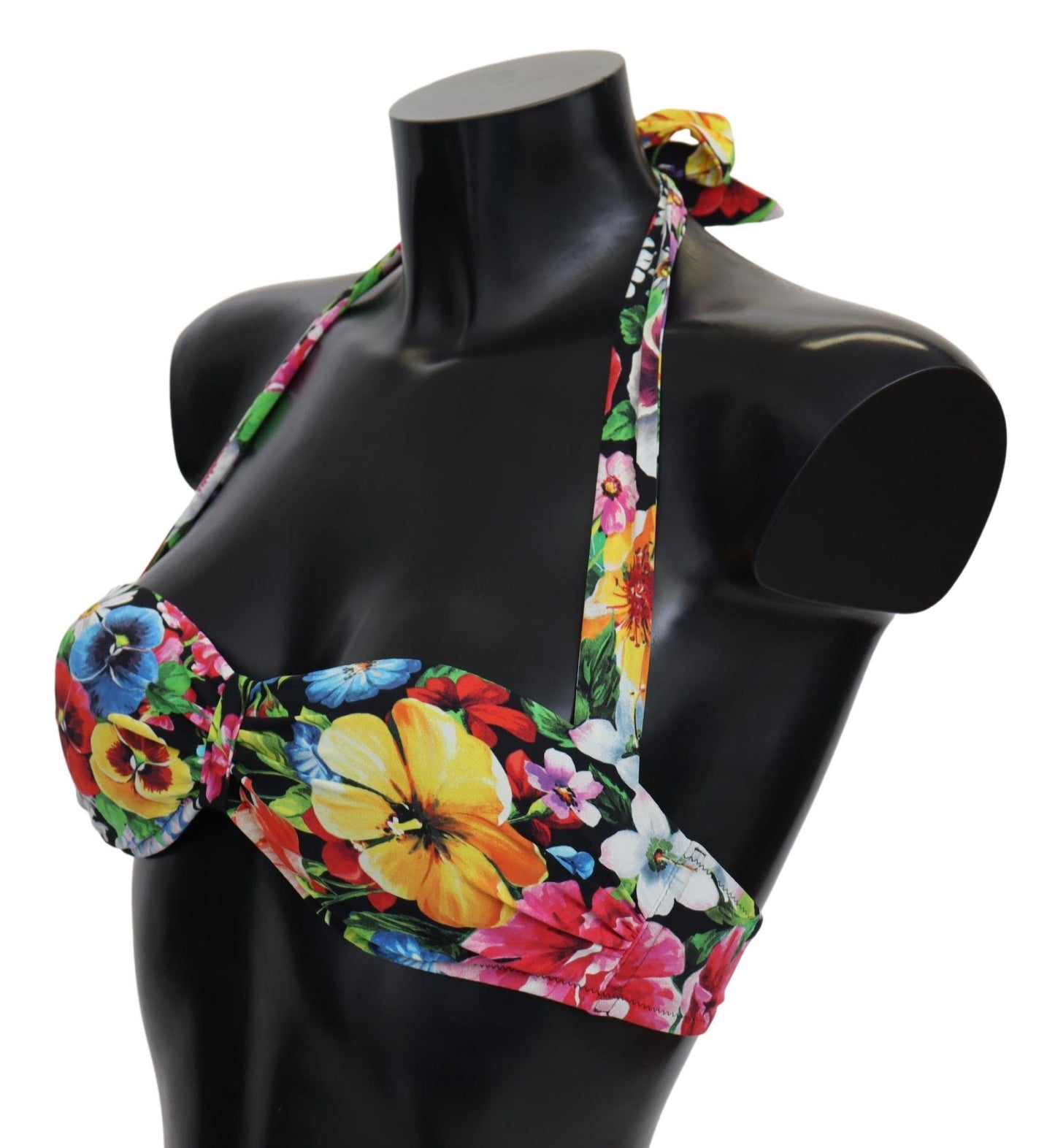 Floral Elegance High-End Bikini Top