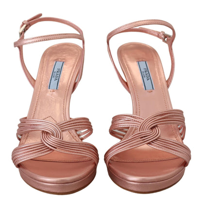 Elegant Pink Stiletto Heel Sandals