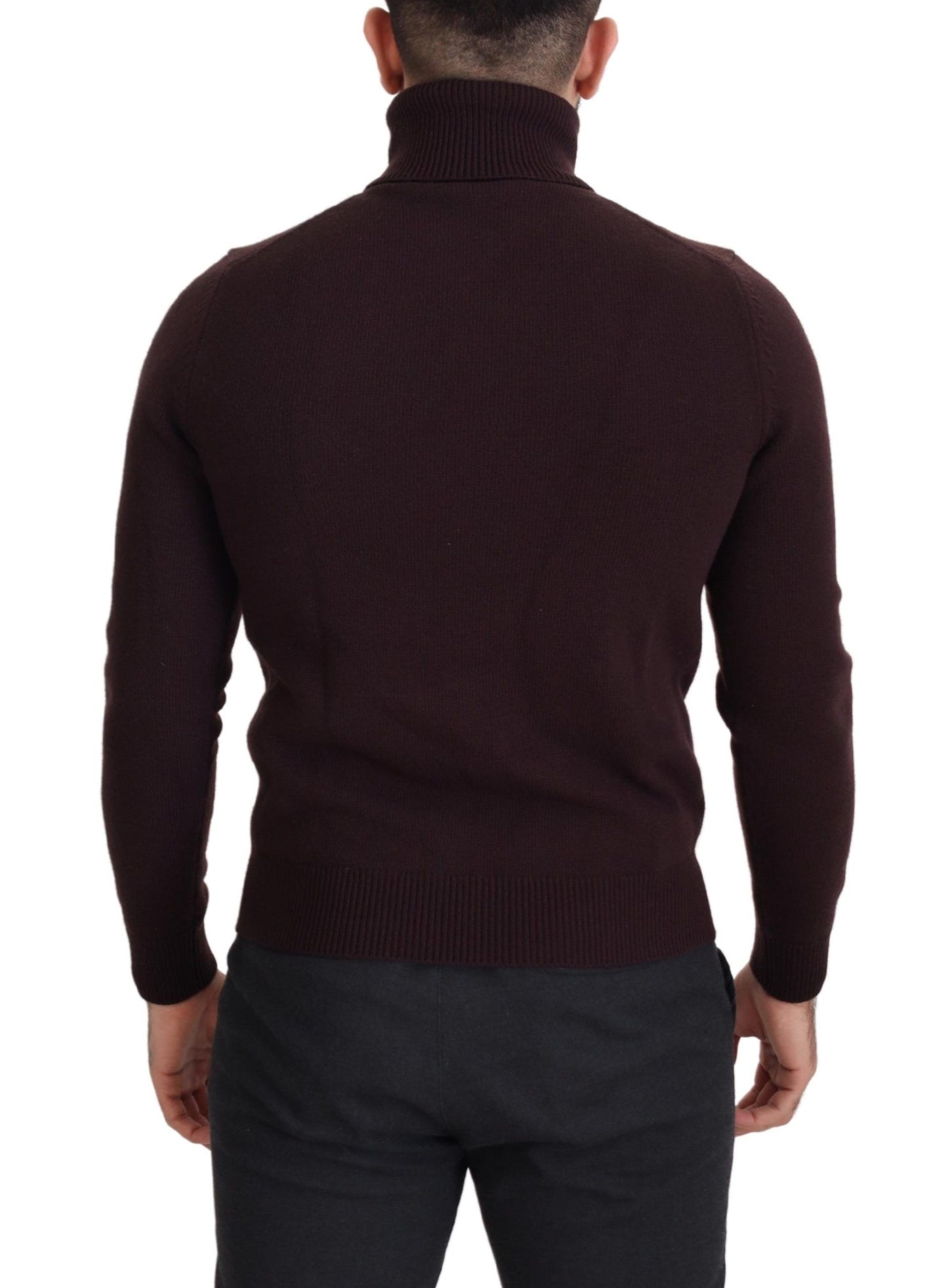 Elegant Turtleneck Wool Pullover Sweater