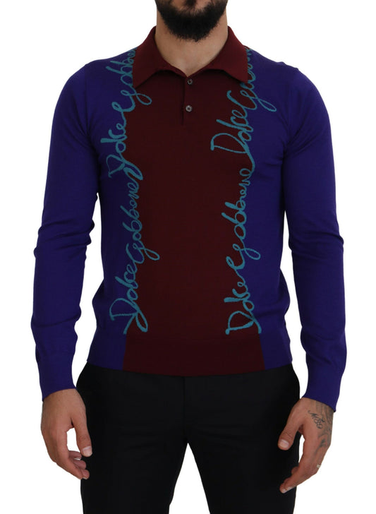 Multicolor Virgin Wool Silk Pullover Sweater