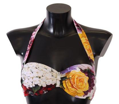 Chic Floral Print Bikini Top - Summer Essential
