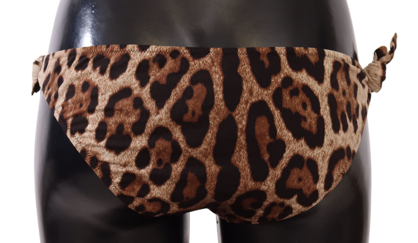 Elegant Leopard Print Bikini Bottom