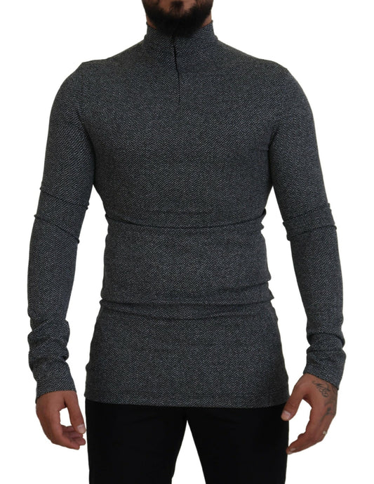 Elegant Dark Gray Pullover Sweater