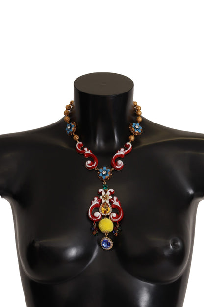 Multicolor Crystal Statement Necklace
