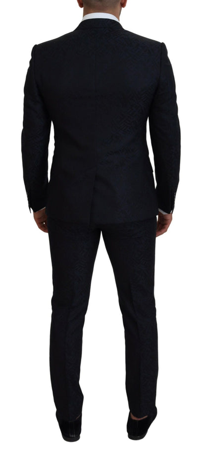 Sleek Martini Style Wool-Silk Men's Suit