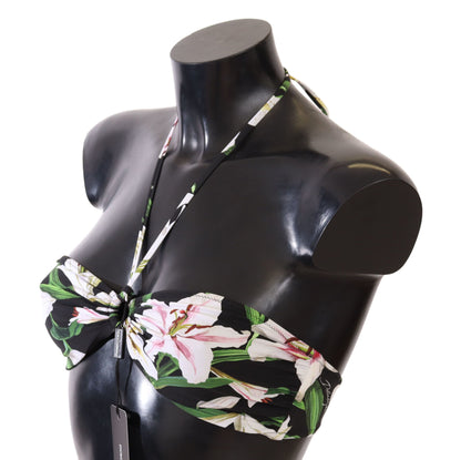 Exquisite Floral Print Bikini Top