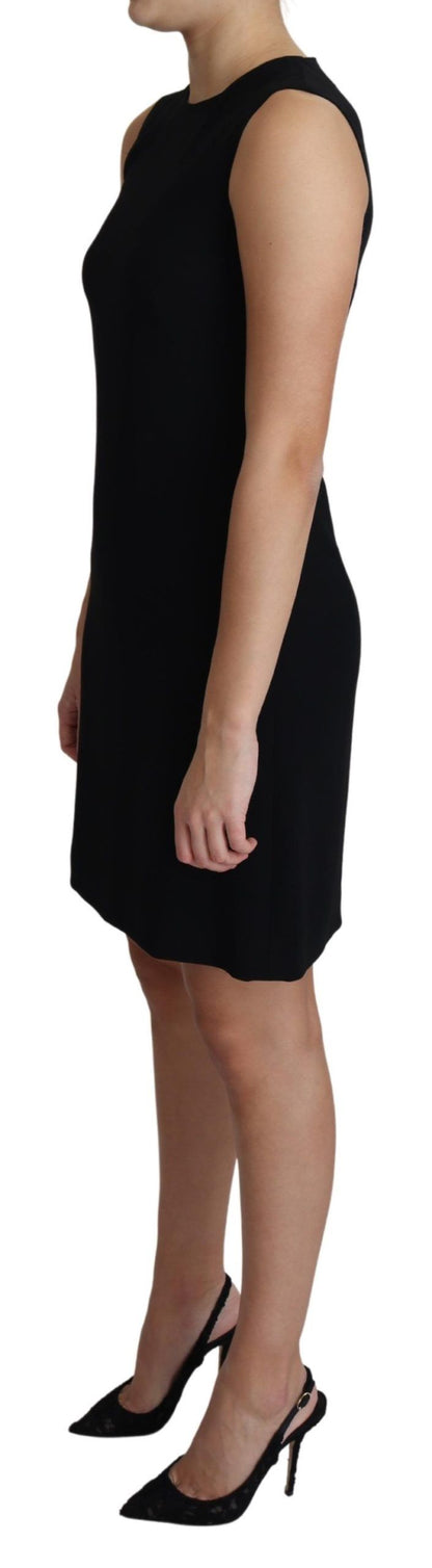 Elegant Sleeveless Black A-Line Mini Dress