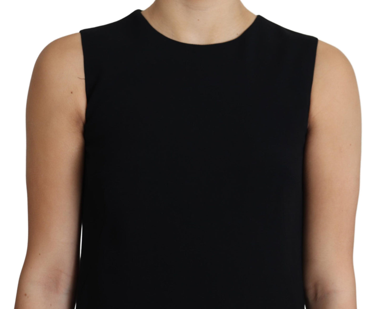 Elegant Sleeveless Black A-Line Mini Dress