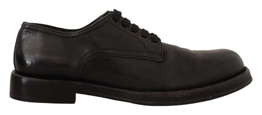 Elegant Black Leather Men's Dress Shoes