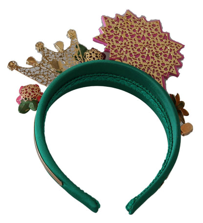 Stunning Silk & Brass Diadem Headband