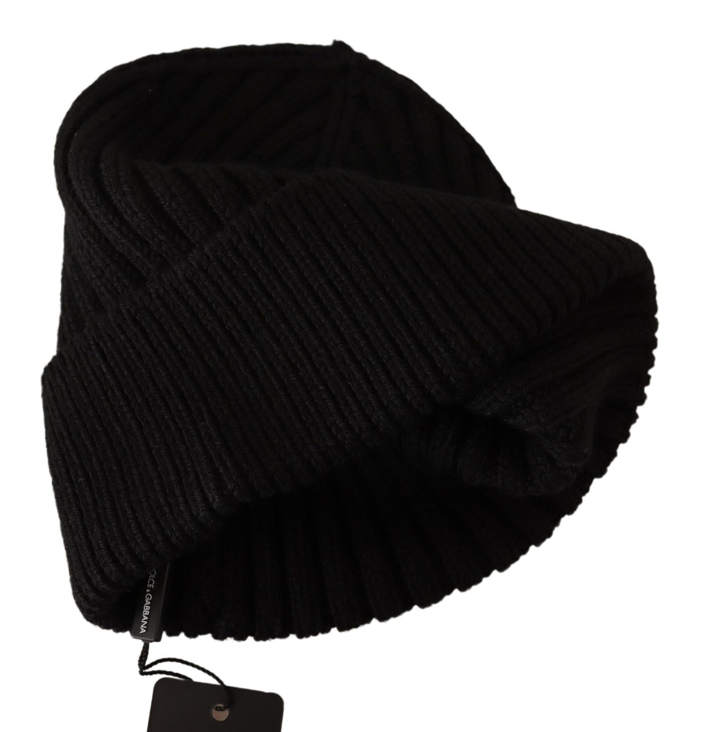 Elegant Cable Knit Wool Beanie with Fleece Liner