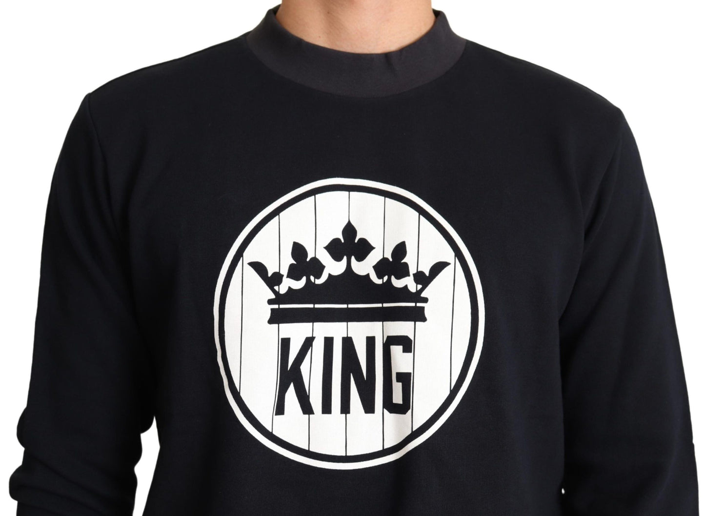 Regal Crown Motive Crewneck Sweater
