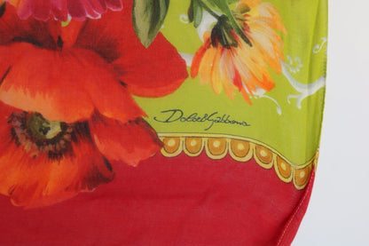 Multicolor Cashmere Floral Print Scarf