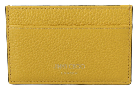 Sunshine Yellow Leather Card Holder