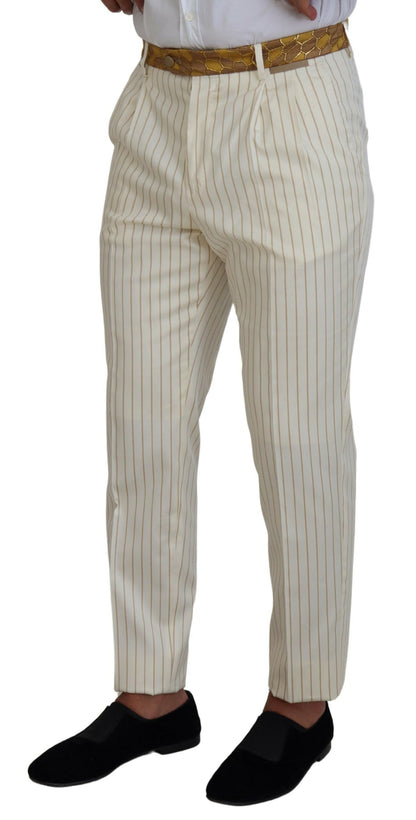 Elegant Off White Double Breasted Suit